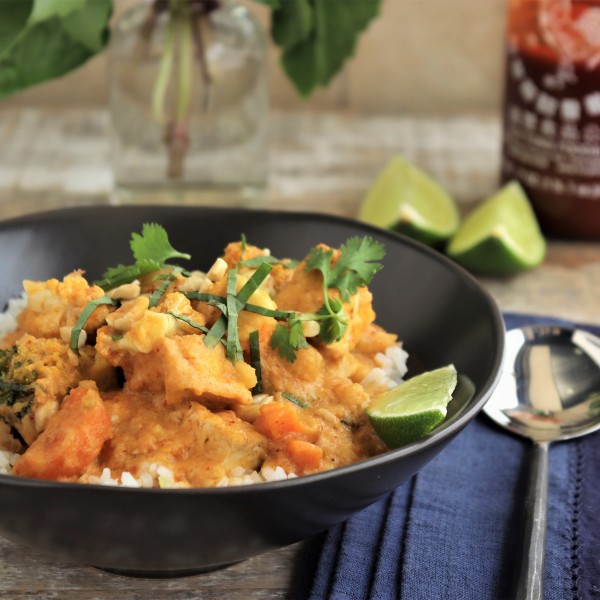 Thai Style Vegetarian Coconut Curry for the Pressure Cooker